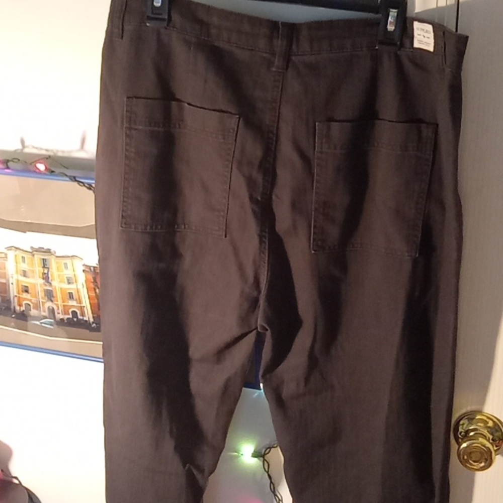 Supplies by UB Workshop Peg Herringbone Pants Plus Sz 16 NWT GRAY - Picture 4 of 10